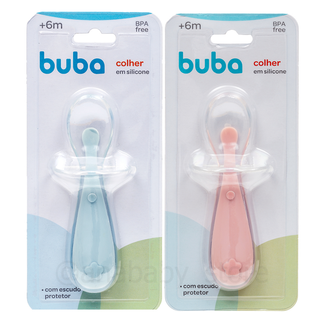 Colher De Silicone buba SIlicone Introdução Alimentar em Oferta na Shopee