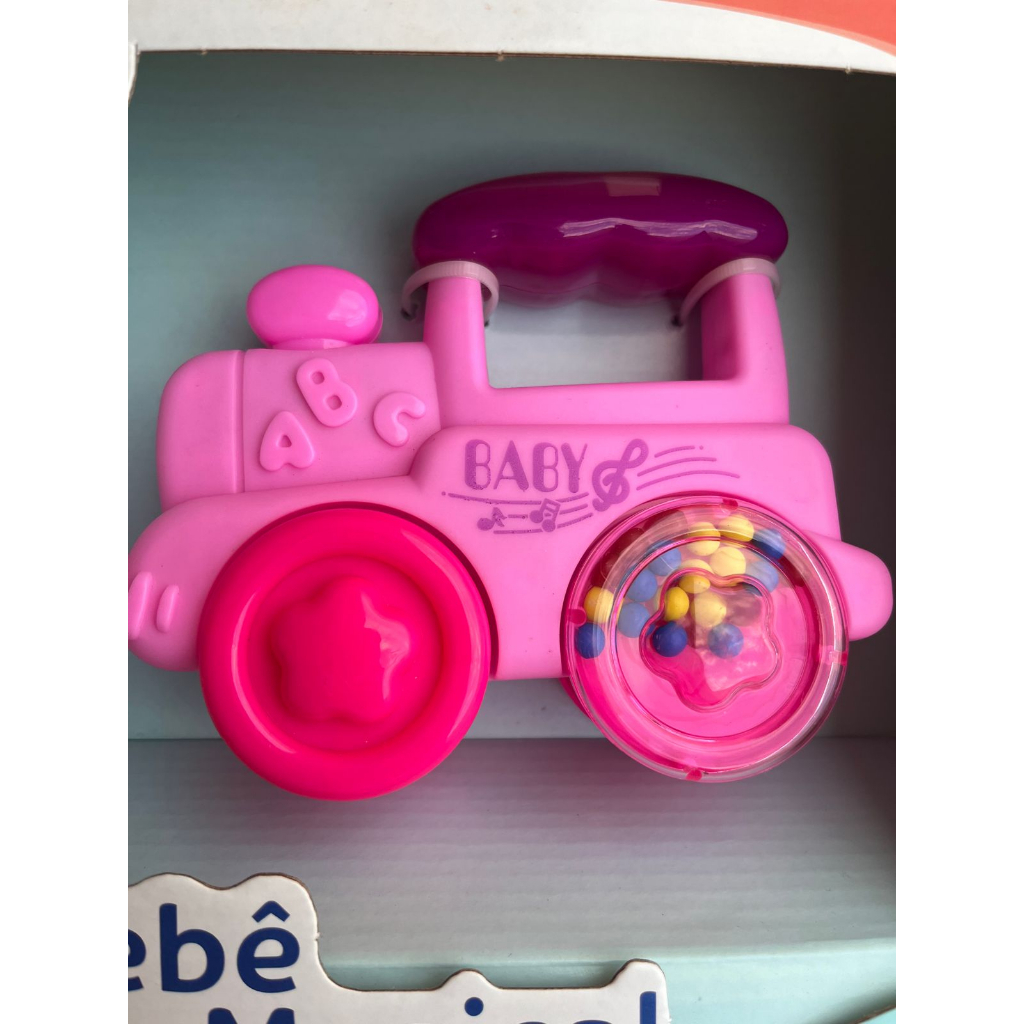 Brinquedo mordedor para bebe musical interativo educativo barato diversos meu primeiro chocalho com luzes
