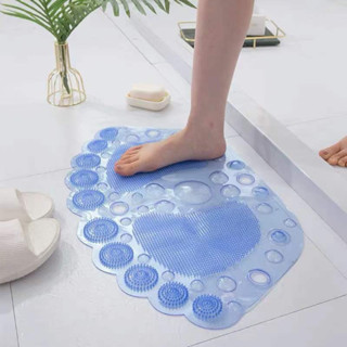 TAPETE DE BOX BANHEIRO COM VENTOSA LIMPEZA DOS PÉS ANTIDERRAPANTE