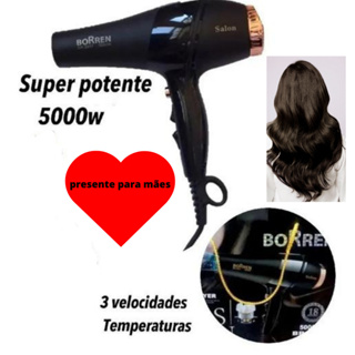 secador de cabelo potente 110v profissional Borren 500w