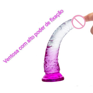 Prótese Peniana Silicone Pênis Pinto Dildo Grande Com Formato De Glande Possui Ventosa Textura De Veias e Glande Realista Prazer Sexual Com Ventosa