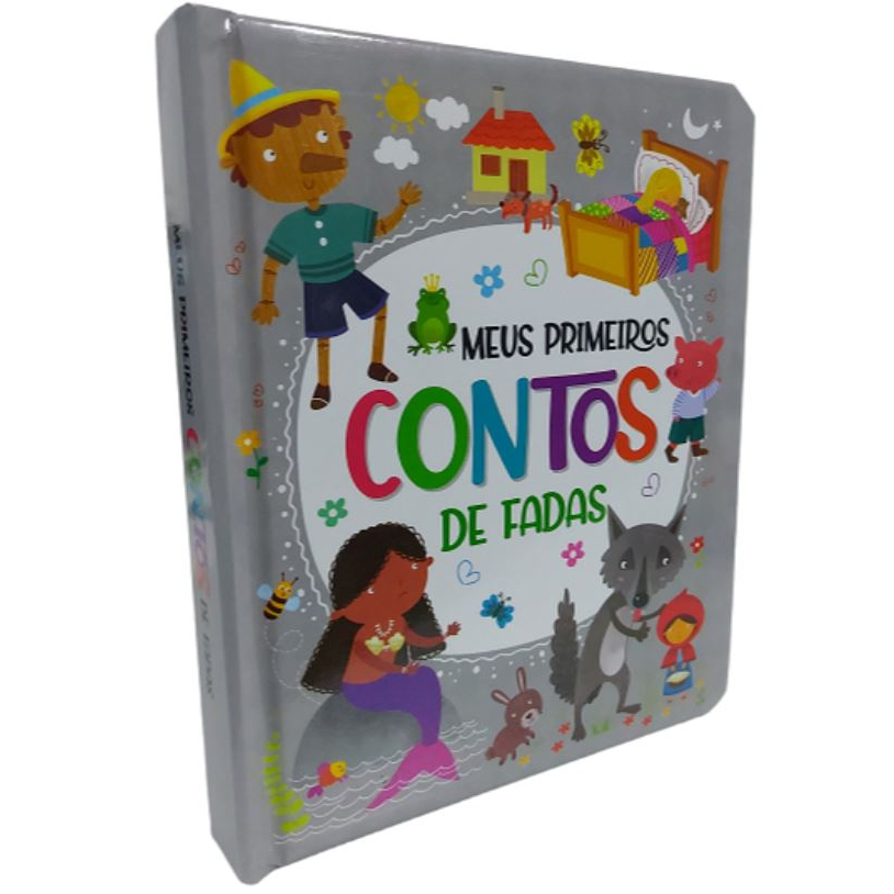 Livro Infantil Contos de Fadas Capa Dura Almofadada Ilustrado Resistente Luxo para Crianças