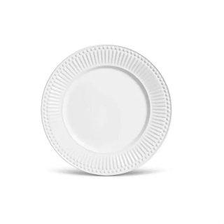 Prato Sobremesa de Cerâmica Roma Branco 20,5cm - Porto Brasil em Oferta na Shopee