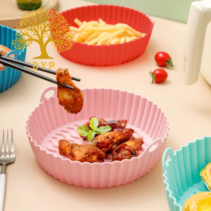 Forma Assadeira Para Fritadeira Air Fryer Silicone Flexível Lavável-Envio imediato