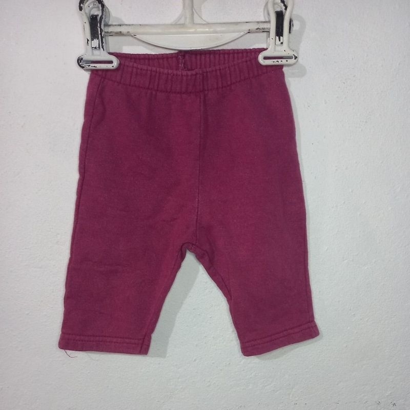 Calça  rosa infantil  para bebê  tamanho  P.