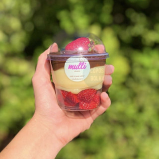 100 Copo Bolha PP de 200 ml para copo da felicidade - Tamanho ideal para bolo no pote