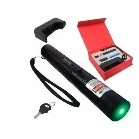 Caneta Laser Recarregável Verde Extremamente Potente  5 Mw em Oferta na Shopee