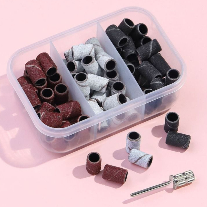 Kit Refil Broca 75pçs Com Espessura 80/12/180 Para Lixadeira Elétrica Unhas