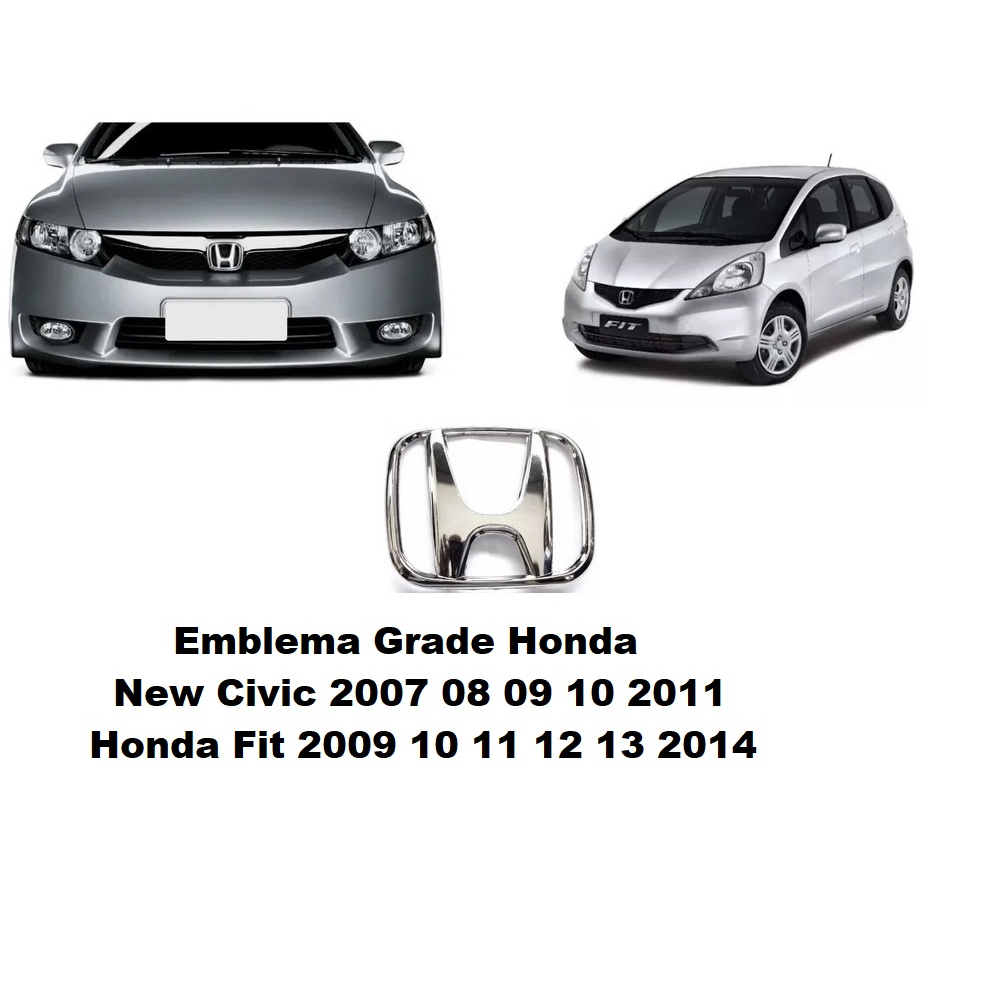 Emblema simbolo logotipo Honda Grade para-choque Civic 2007 2008 2009 2010 2011 New fit 2009 A 2014