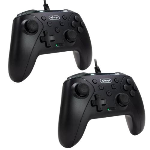 2 Controles Com Fio Para Computador Manete Para Pc Usb Switch Ps3