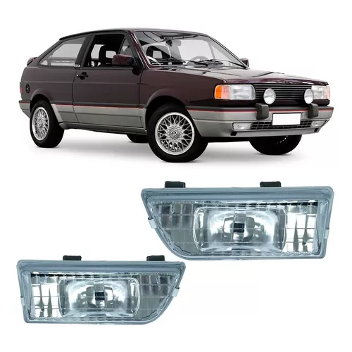 Farol Auxiliar Milha Gol Quadrado Parati Voyage 1989 A 1994 Lente Vidro em Oferta na Shopee