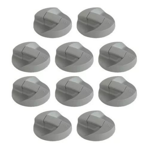 Kit Com 10 Botão Do Timer Brastemp Mondial Cor Cinza 21002440
