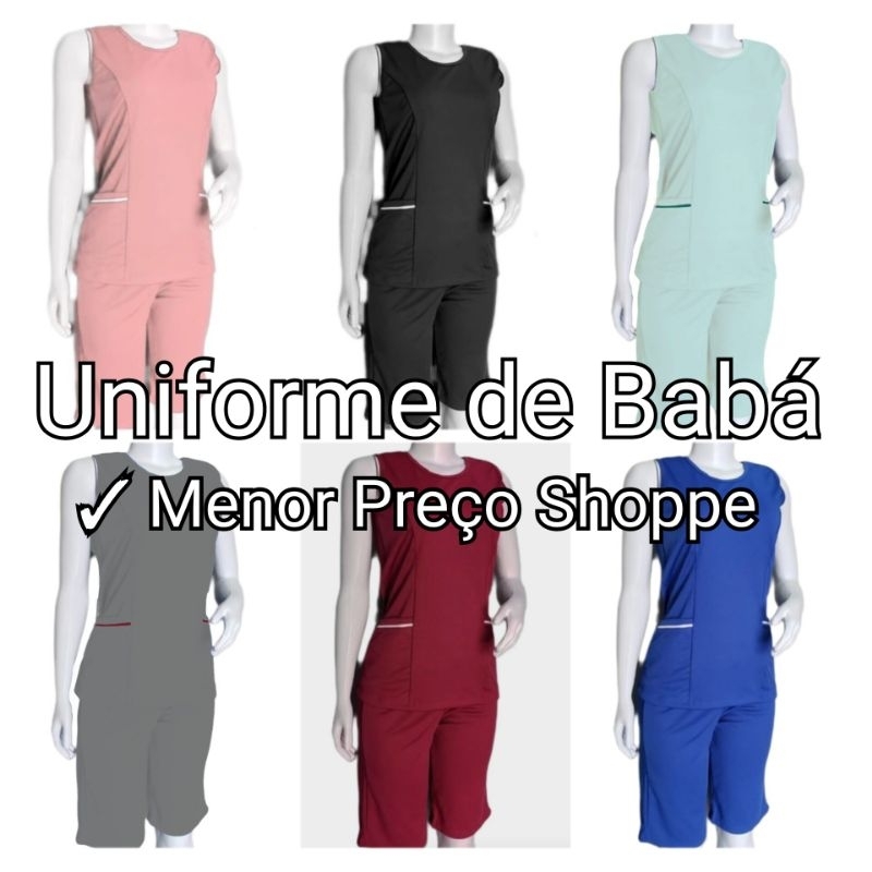Uniforme de Babá, Diarista, Empregada Domésticas em Oferta na Shopee