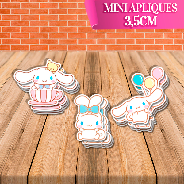 50 Apliques Cinnamoroll 3,5cm