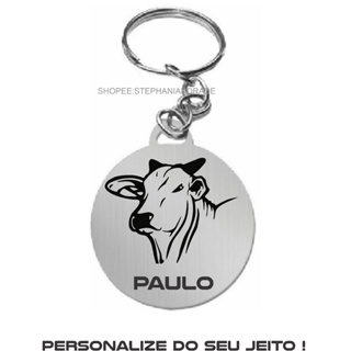 Chaveiro Personalizado  Com Seu Nome e Imagem em Oferta na Shopee