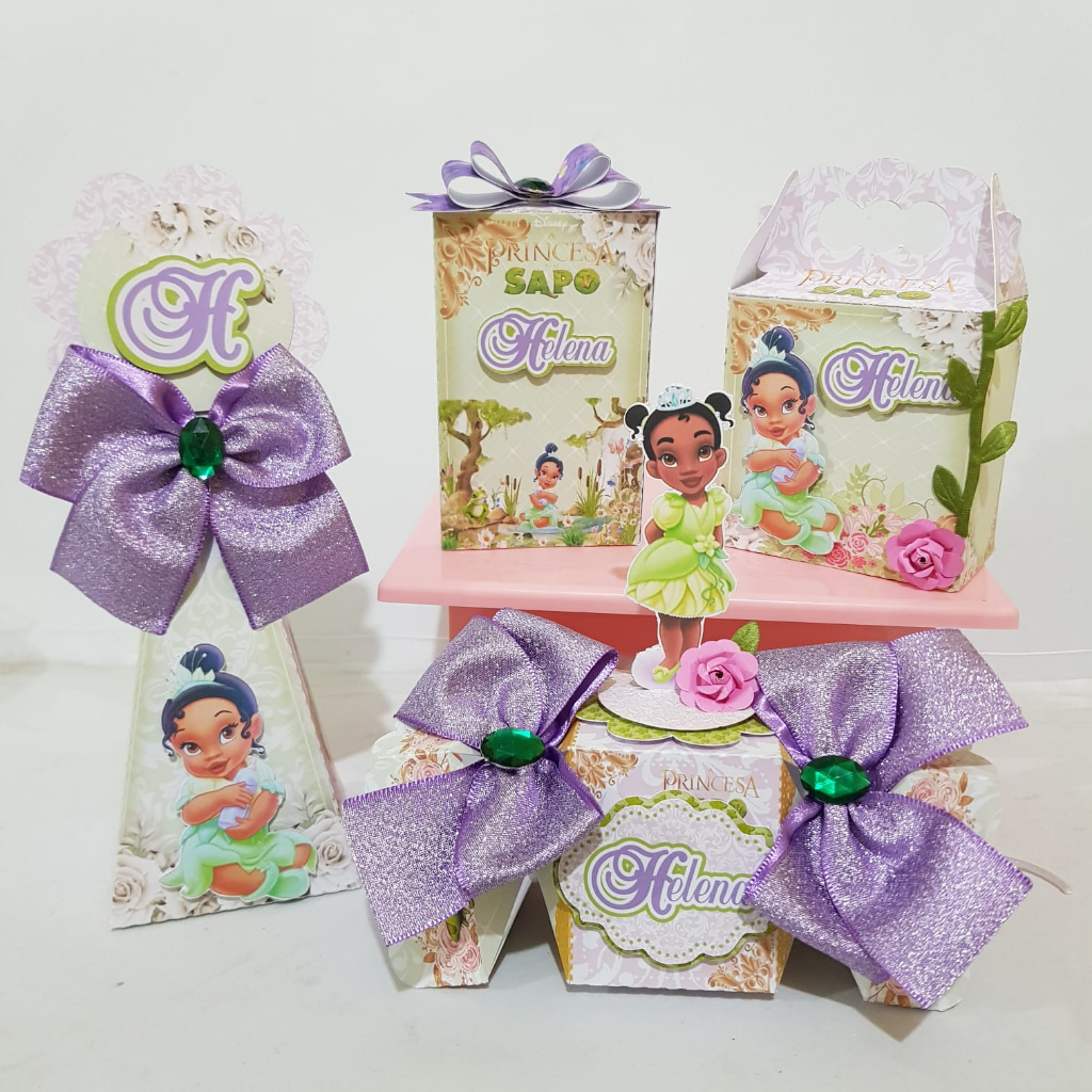 Personalizados Classico  A Princesa e o Sapo Lembrancinhas Caixinhas para festa(FAZEMOS QUALQUER TEMA)