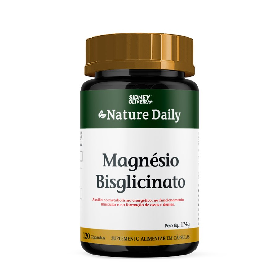 Magnésio Bisglicinato 120 cápsulas Sidney Oliveira