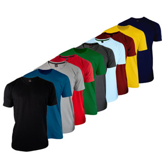 Kit 10 Camiseta Básicas Masculina Lisa Algodão 100% Confortável Casual Original 30.1 10 Cores
