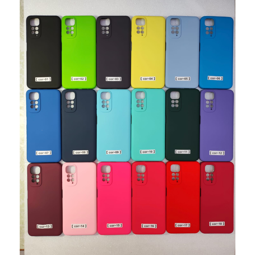 Capa Capinha Anti impacto Para Xiaomi Redmi  Note 11 / 11S  4G   - Com Interior Aveludado de Silicone / 021XM  - CP 021