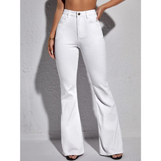 Calça Jeans Flare Cintura Alta Country Pantalona Boca Larga