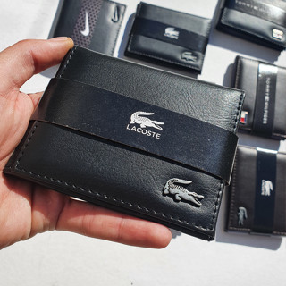 Carteira de Couro Masculina Slim Modelo L com Porta Moedas e Documentos. Envio Imediato.