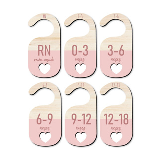 Separador E Organizador De Cabides Para Bebe Infantil - Coração Vazado em Oferta na Shopee