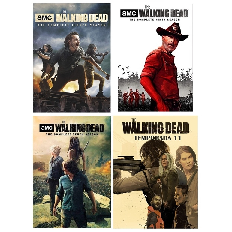Pacote DVDs de autoração própria The Walking Dead Temporadas 8, 9, 10 e 11 Edição especial com adicionais Dublado / Legendado