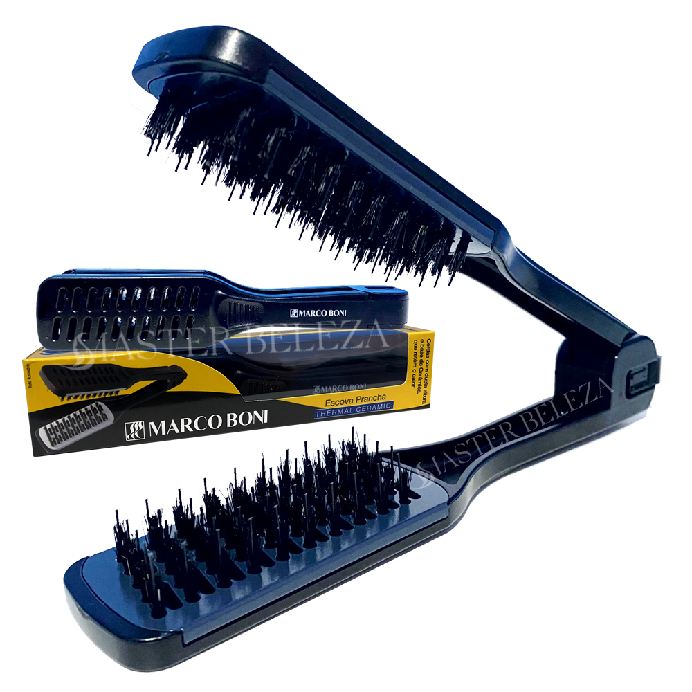 Escova Para Cabelo Prancha De Cerâmica Dupla Altura em Oferta na Shopee