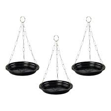 3 Kits Pendurar Vaso para plantas corrente e prato (Decoração para Sua Casa)