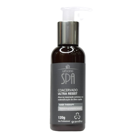 Reconstrutor Capilar Urbano Spa Black Coacervado Ultra Resist 120g com Fator Crescimento Nanoparticulados em Oferta na Shopee