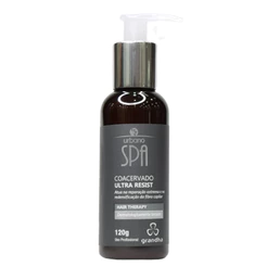 Reconstrutor Capilar Urbano Spa Black Coacervado Ultra Resist 120g com Fator Crescimento Nanoparticulados