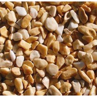 pedra seixo decorativa dourada 1kg em Oferta na Shopee