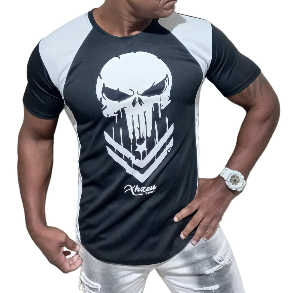 Camiseta Dry Fit Xhzeu Masculina Academia Não Encolhe Envio Rápido