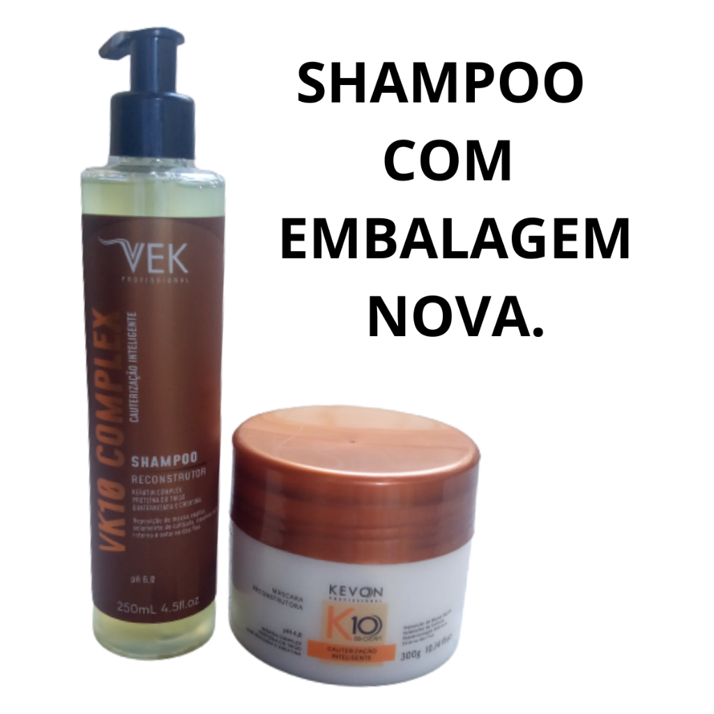 Shampoo E Máscara K10 300ml Kevon Profissional
