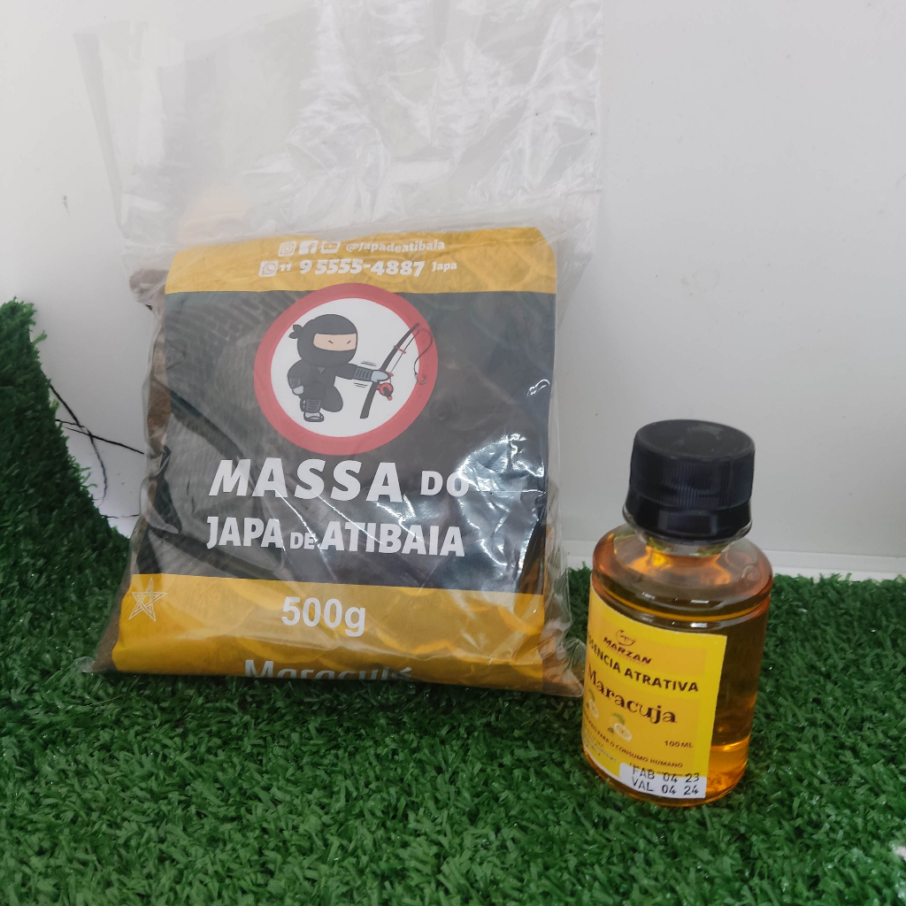 kit completo para tilápia massa maracujá com atrativo maracujá