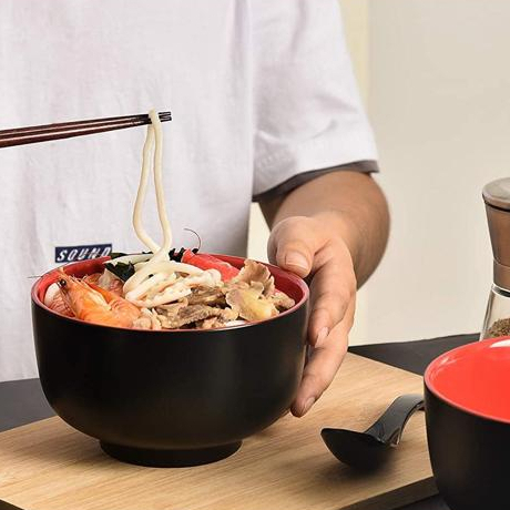 Tigela Redonda Oriental Melamina Sushi Yakissoba