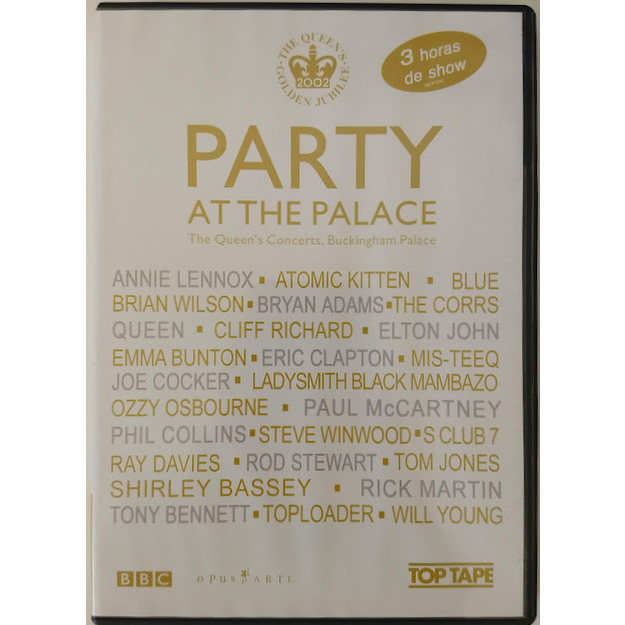 Dvd Party At The Palace The Queen's Concert Paul Mccartney Elton Jhon Emma Bunton Eric Clapton Ozzy Osbourne Cliff Richard Queen Tony Bennet The Corrs Atomic Kitten Bryan Adams Tom Jones
