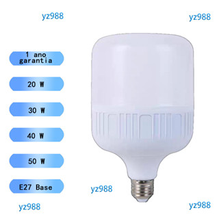 Lâmpada led bulbo 20W 30W 40W 50w 9w 15w 65w branca 6000k bivolt 1peça 2peça
