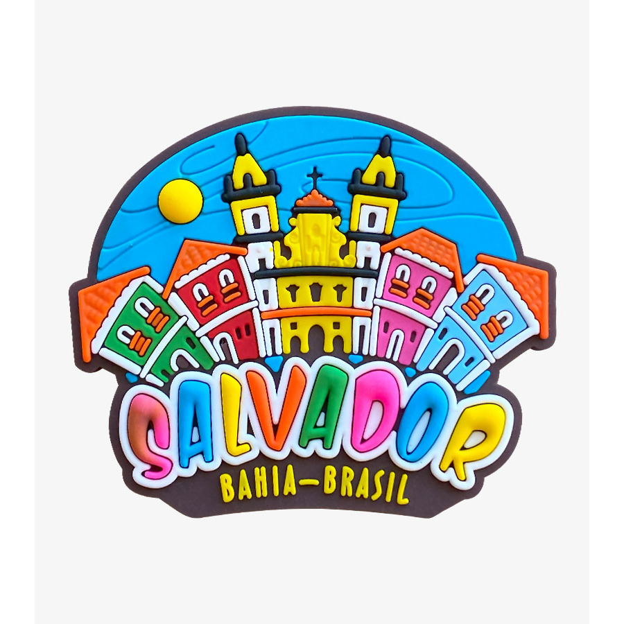 Ímã de geladeira emborrachado - Salvador/ BA