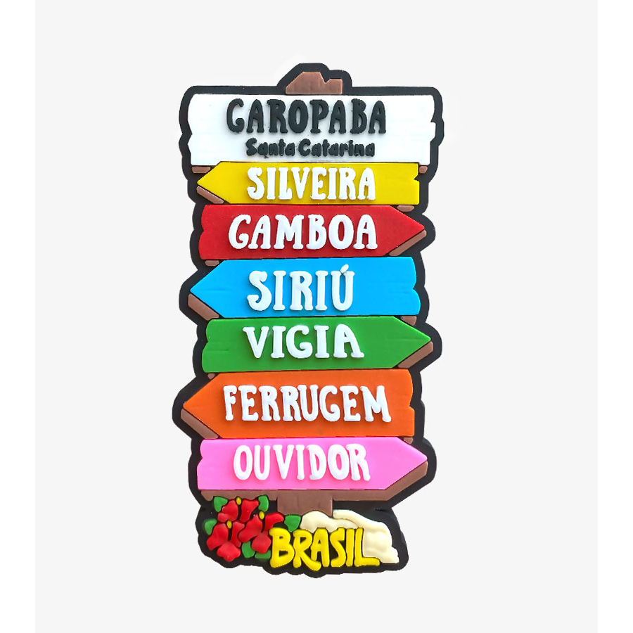 ÍMÃ DE GELADEIRA EMBORRACHADO - GAROPABA/ SC em Oferta na Shopee