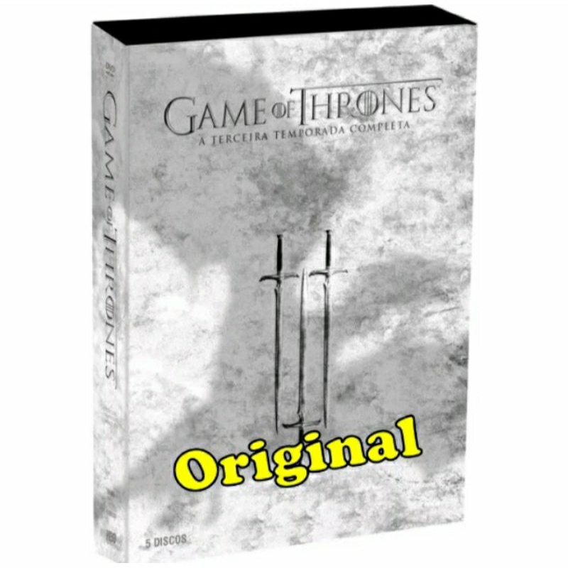 Box  Dvd Game Of Thrones Terceira Temporada 3° Completa Série Original