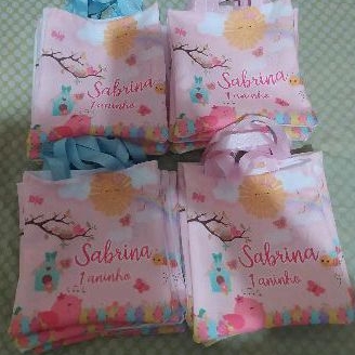 35 bolsinhas personalizada 20x20