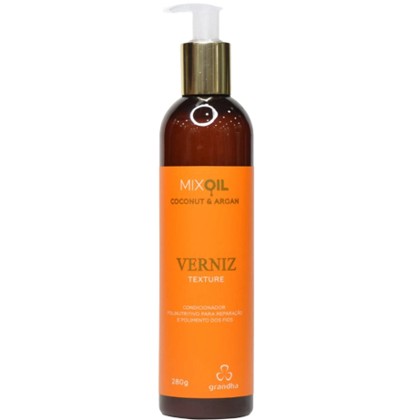 Condicionador Pós-Praia e Piscina Mix Oil Verniz Texture 280g Reparação dos Cabelos Ressecados em Oferta na Shopee