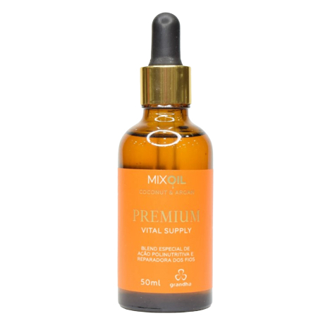 Óleo Finalizador Pós-Praia e Piscina Mix Oil Premium Vital Supply 50ml Hidratação Profunda dos Cabelos Ressecados