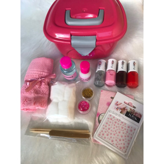 kit completo para manicure básico 17 produtos na promoção com maleta