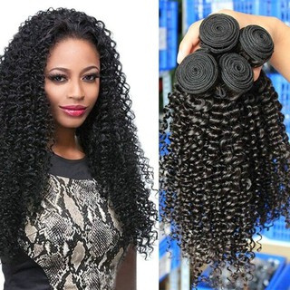 Cabelo Humano 100 gramas 50 centímetros cacheado afro na tela para mega hair em Oferta na Shopee