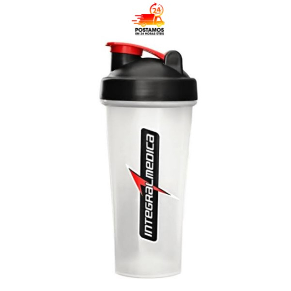 Coqueteleira Academia 600ml Transparente com Mola - Integralmédica - Shakeira
