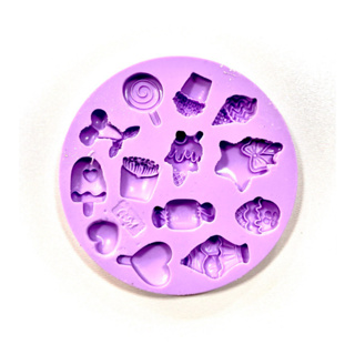 F1346 MOLDE DE SILICONE SORVETE, BALAS CONFEITARIA BISCUIT em Oferta na Shopee
