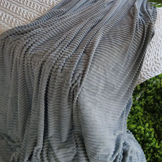 Manta canelada casal Manta microfibra grossa super soft em Oferta na Shopee