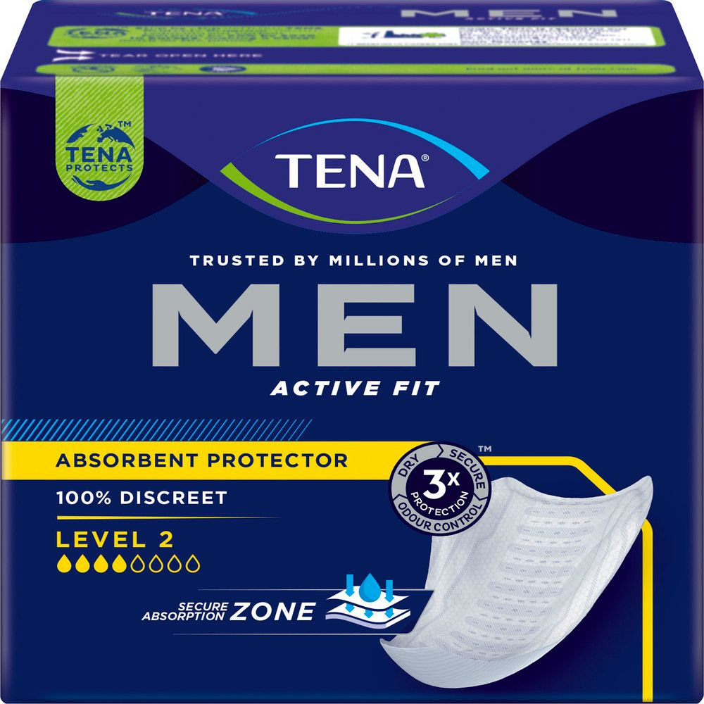 Absorvente para Incontinência Urinária Tena MEN Level 2 Medium 10 unidades em Oferta na Shopee